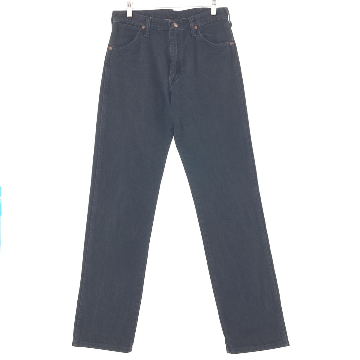 古着 ラングラー Wrangler ブラックストレートデニムパンツ USA製 メンズw30 ヴィンテージ/taa002100