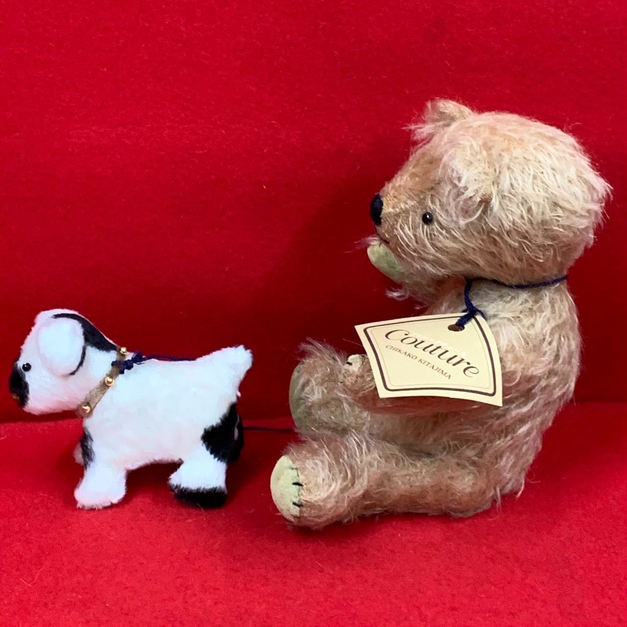 アトリエクチュール テディベア くま 犬 ぬいぐるみ 作家もの B