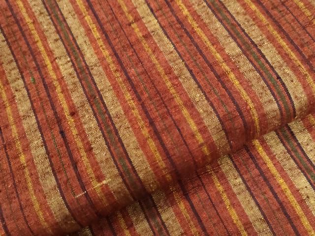 平和屋着物○上質な紬 間道 正絹 逸品 CAAW8334yc