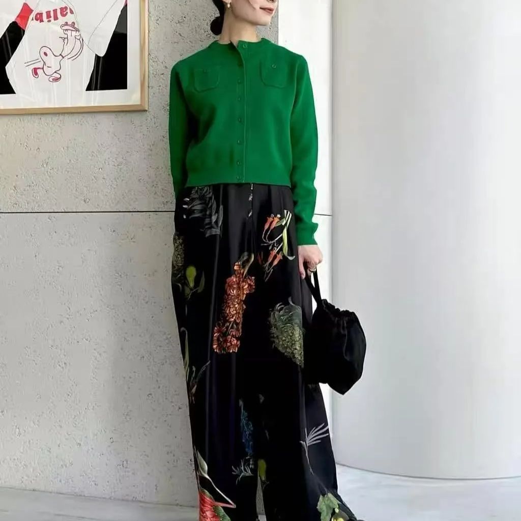 特別価格 CABaN コットンカシミヤ クルーネックカーディガン