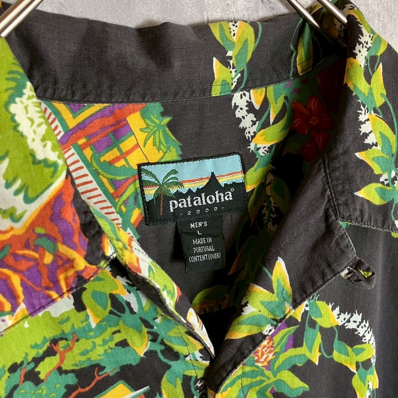 パタゴニア 30周年記念 限定 パタロハ pataloha アロハシャツ 緑 30th LIMITED PATAGONIA PATALOHA TAPA ALOHA SHIRT ORIGINAL 30