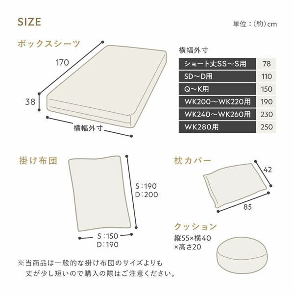 ボックスシーツ 枕カバー