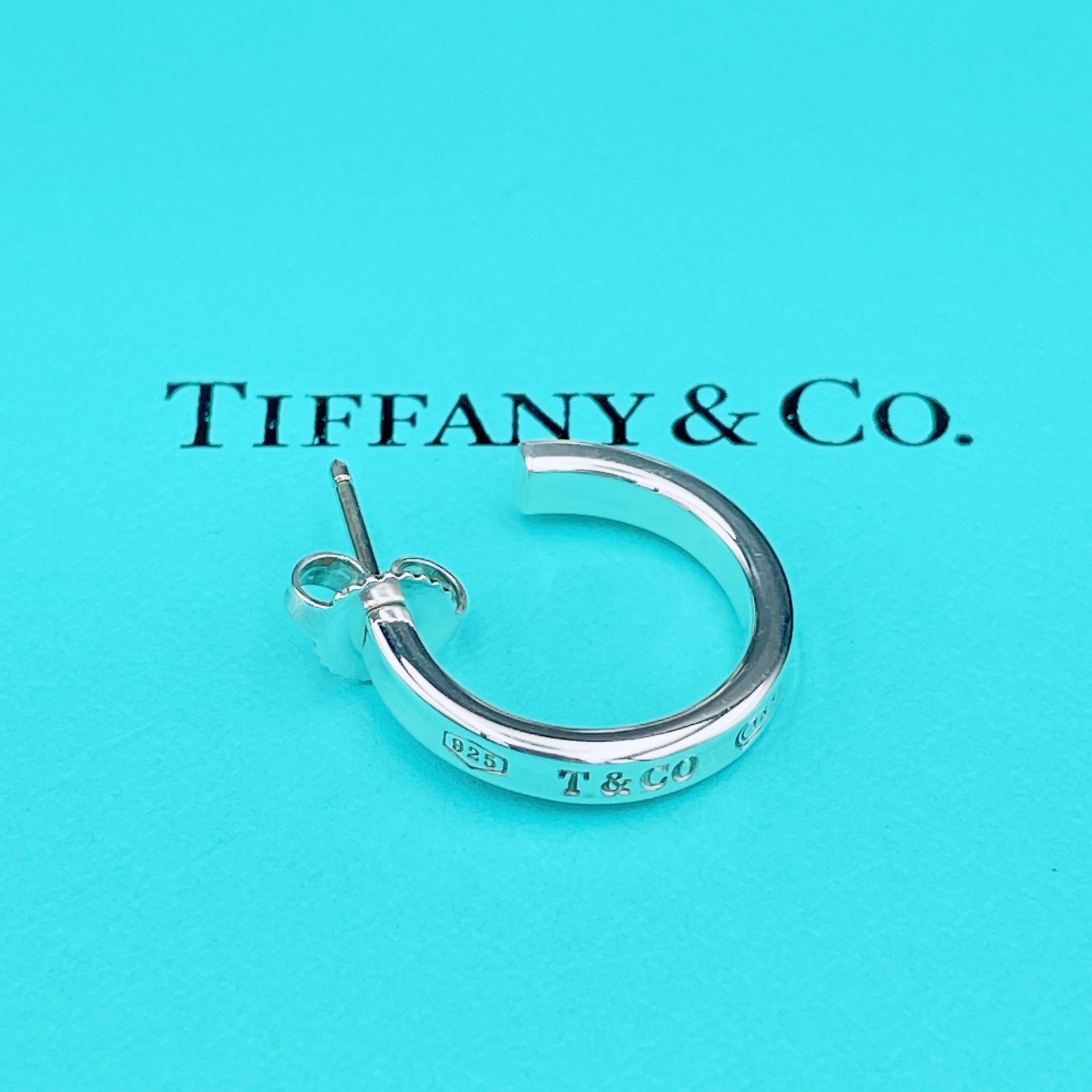 ティファニー 仕上済 Tiffany-Co. 1837 ナロー ピアス スモール 片耳用 Ag925 シルバー ブランド 2.09g