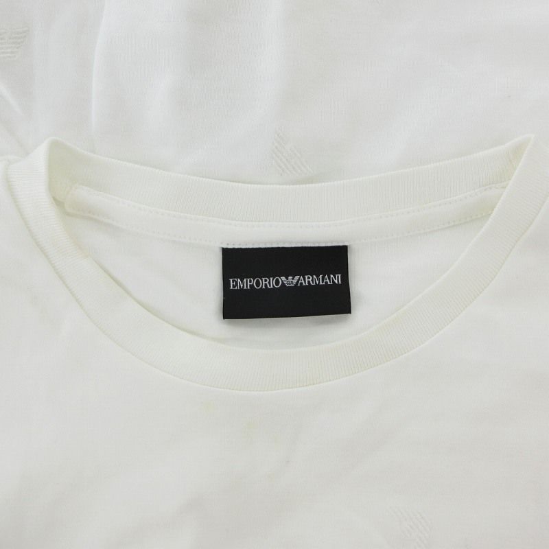 【美品】エンポリオアルマーニ　ポロシャツ　ホワイト筆記体ロゴ　L Brandol / EMPORIO ARMANI エンポリオアルマーニ メンズ Tシャツ
