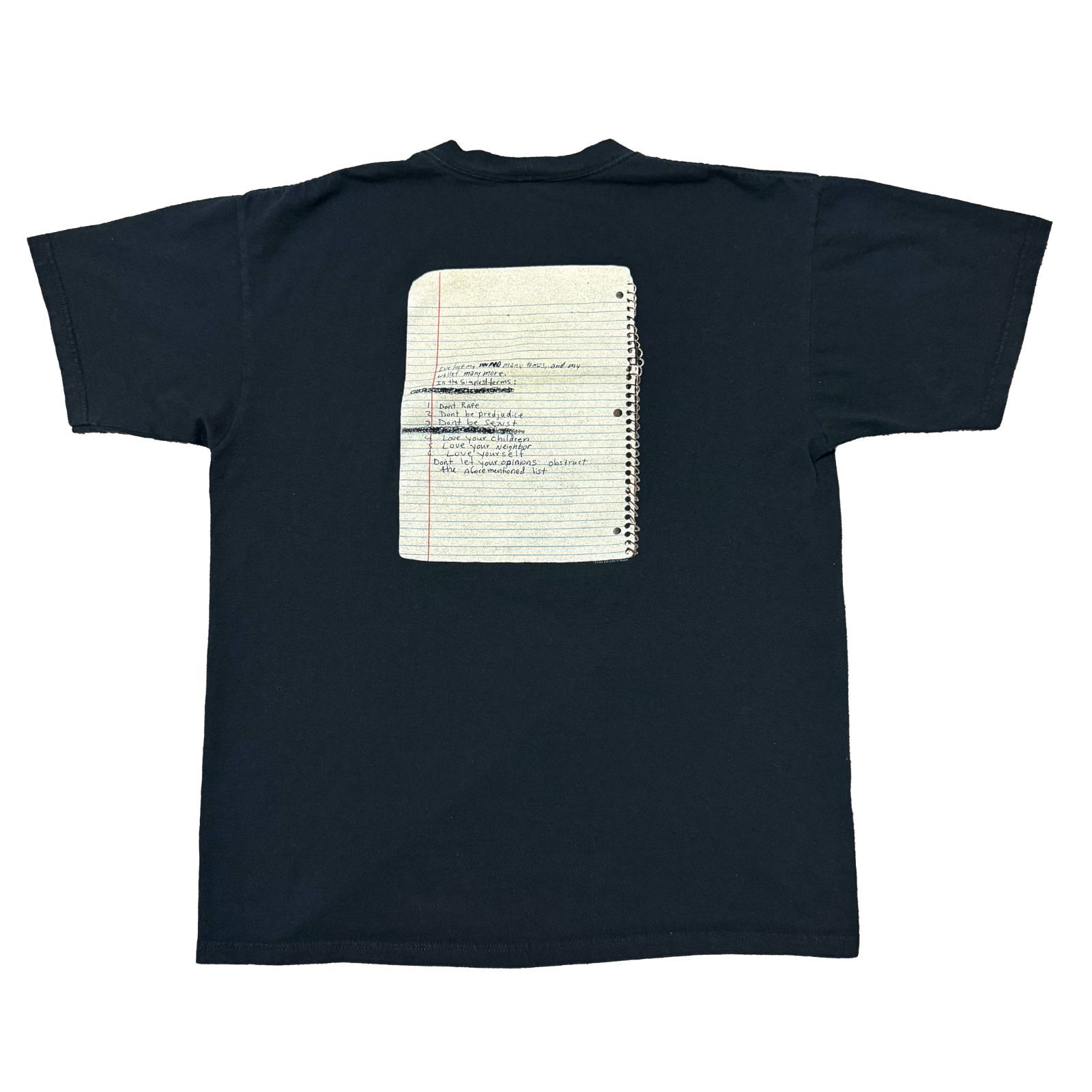 00s Kurt Cobain Notebook Death Note End of Music tee バンドT T 