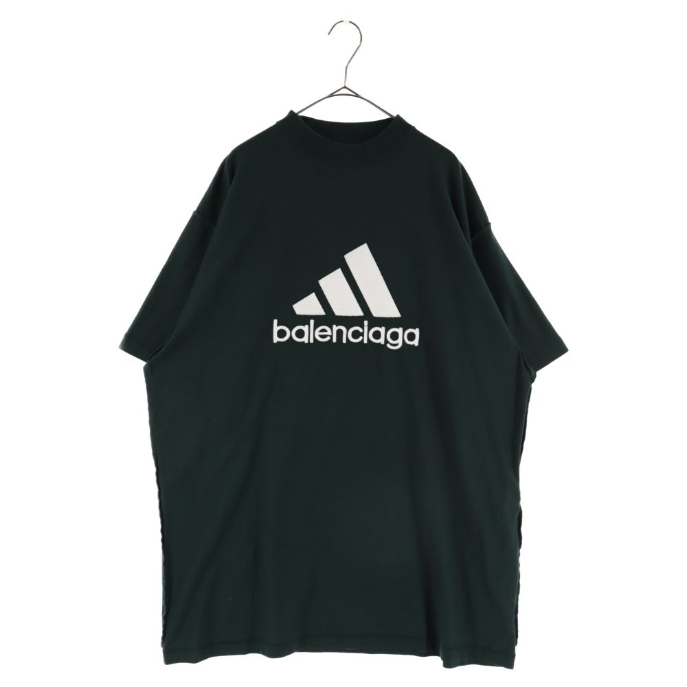 BALENCIAGA (バレンシアガ) 23SS×adidas CVERSIZED T-SHIRT 731769 TNVP3 アディダス  オーバーサイズ半袖Tシャツ グリーン - メルカリ