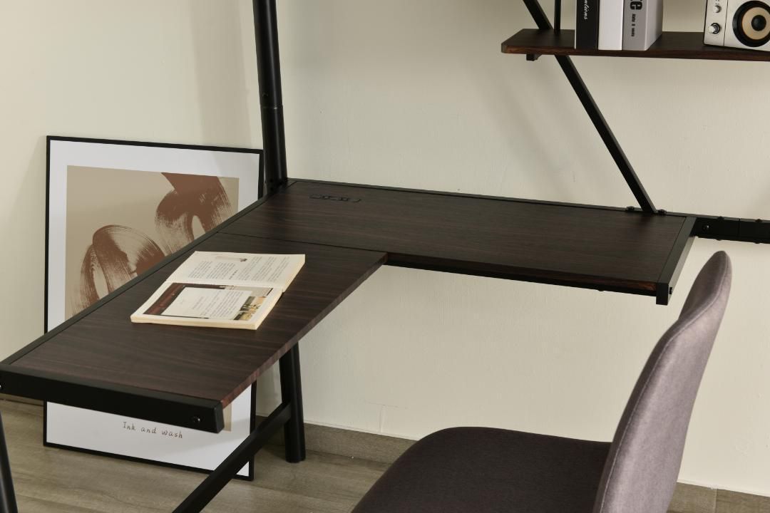 ブラック】システムベット 宮棚 ロフトベッド シングル コンセント付き