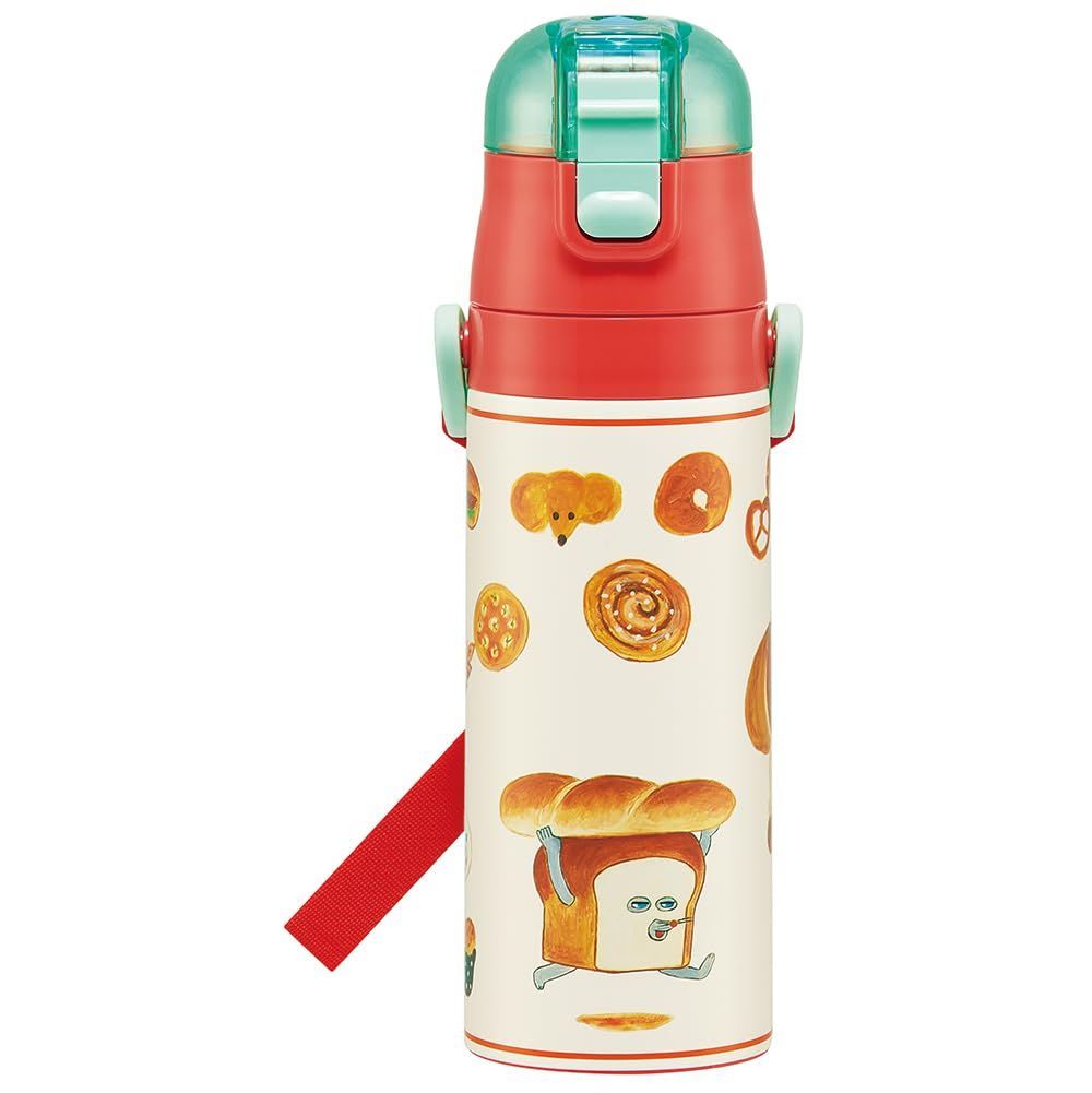 直飲み 水筒 470ml パンどろぼう 子供に優しい軽量タイプ ステンレス 保冷専用 waterbottle スポーツボトル 子供用 かわいい キッズ 子供 スケーター(Skater) こども 水瓶 SDC4-A