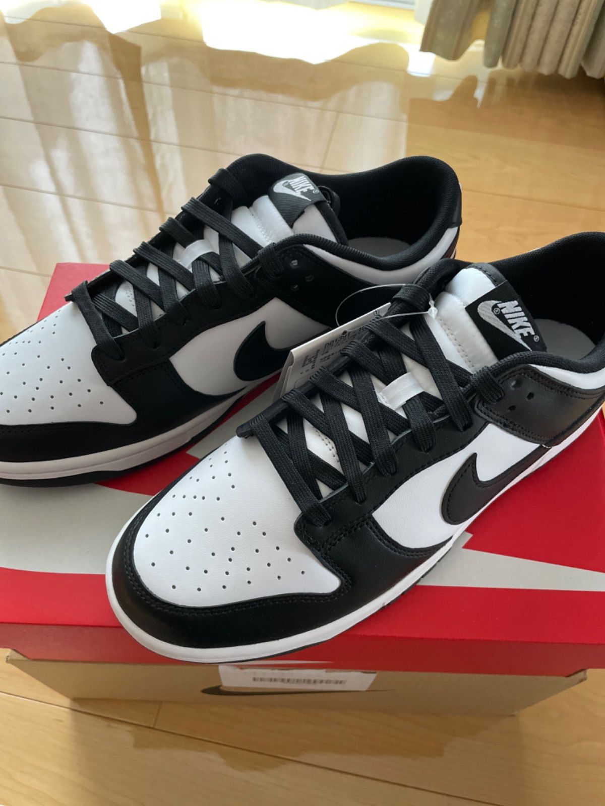 新品 ナイキ ダンクロー パンダ DUNK LOW RETRO 27.5 白黒