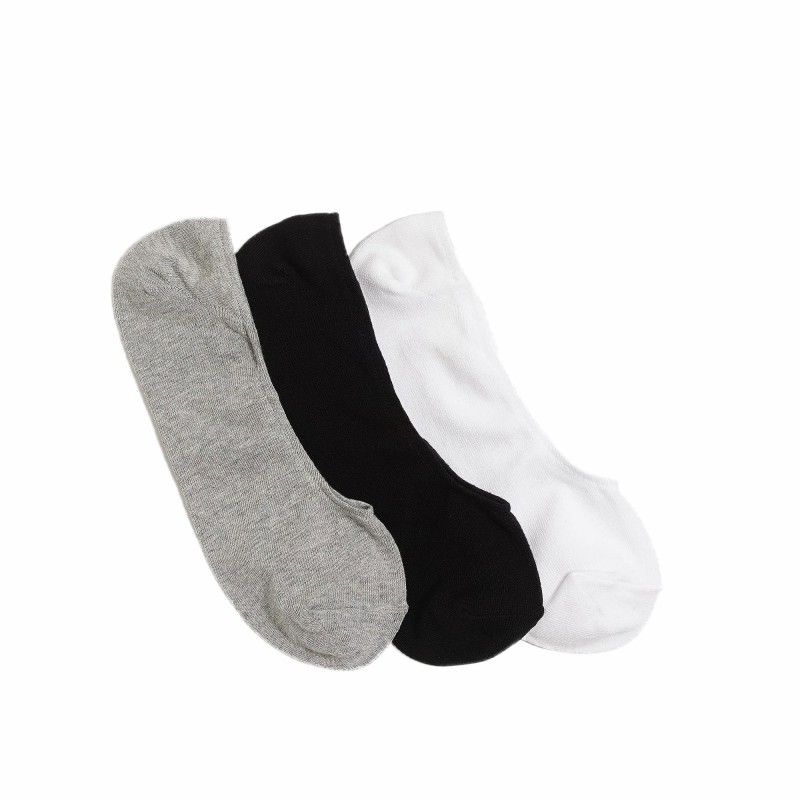 人気ブランド通販 ジェイクルー J.Crew メンズ Men's ソックス 靴下 3組セットフットカバー ワンサイズ グレー ブラック ホワイト