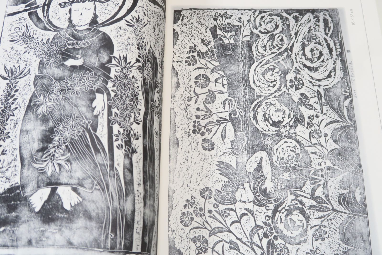 吉田貞子・木版画集/木版画を始めて40年・大小作品は150点程で