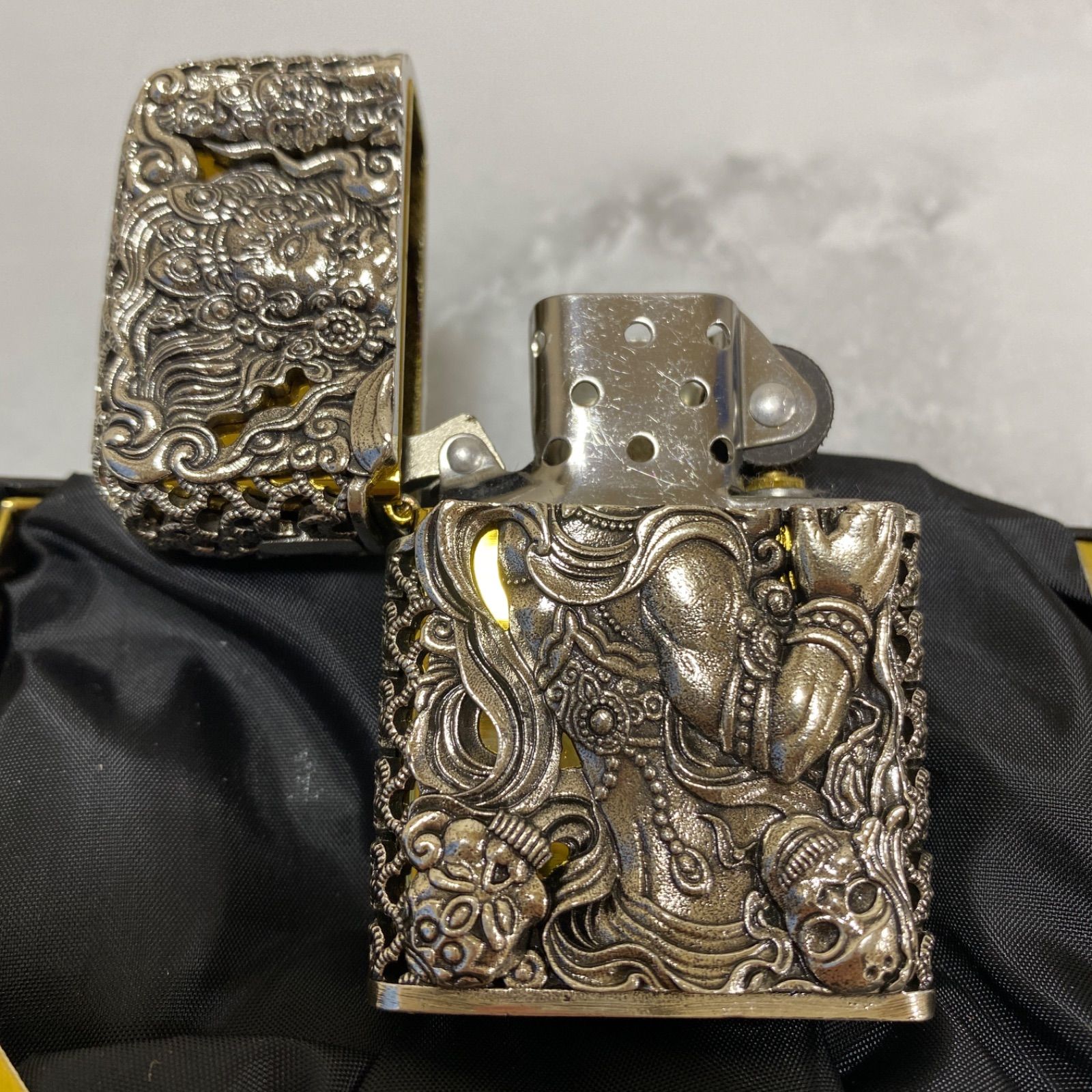 【国産在庫】送料無料 ZIPPO[ジッポー]ZP 本金蒔絵 不動明王 仏像シリーズ その他