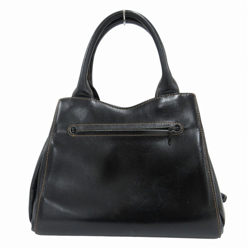 銀座かねまつ GINZA Kanematsu ハンドバッグ ミニポーチ付 黒 銀座  