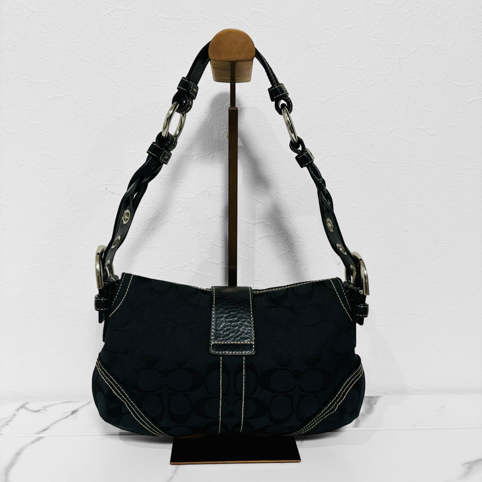 COACH本革レザーミニハンドバッグワンショルダーバッグ 美品 美品 希少 