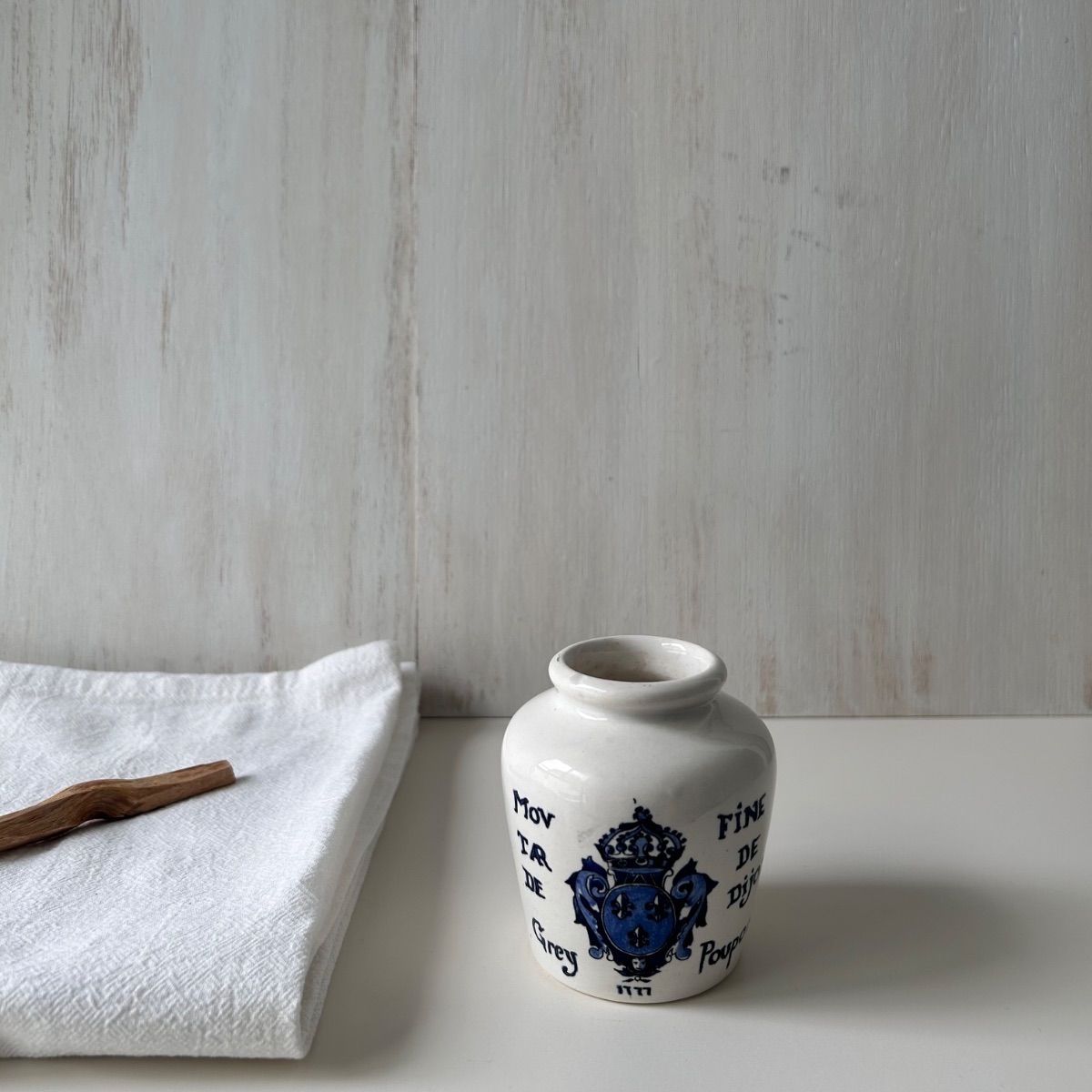 French vintage sarreguemines mustard pot サルグミンヌ マスタード 