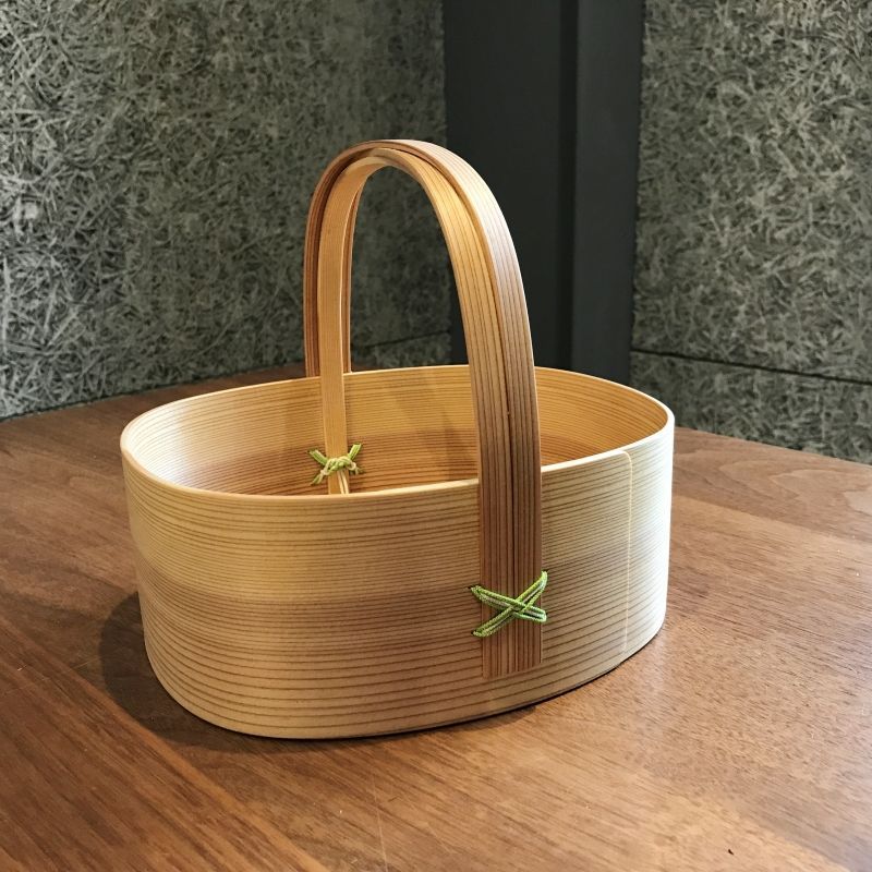一点物】兔小屋 鳥取 智頭杉 曲げわっぱ シェーカーボックス