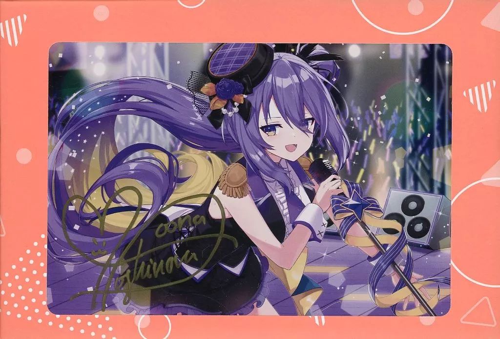 ポストカード ムーナ・ホシノヴァ 直筆サイン入り描き下ろしポスト