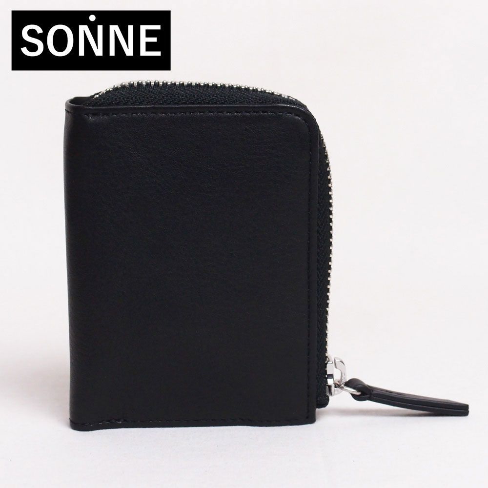 新品 SONNE 財布 ソフター レザーコンパクトウォレット ブラック SONNE 財布 ソフター レザーコンパクトウォレット - メルカリ