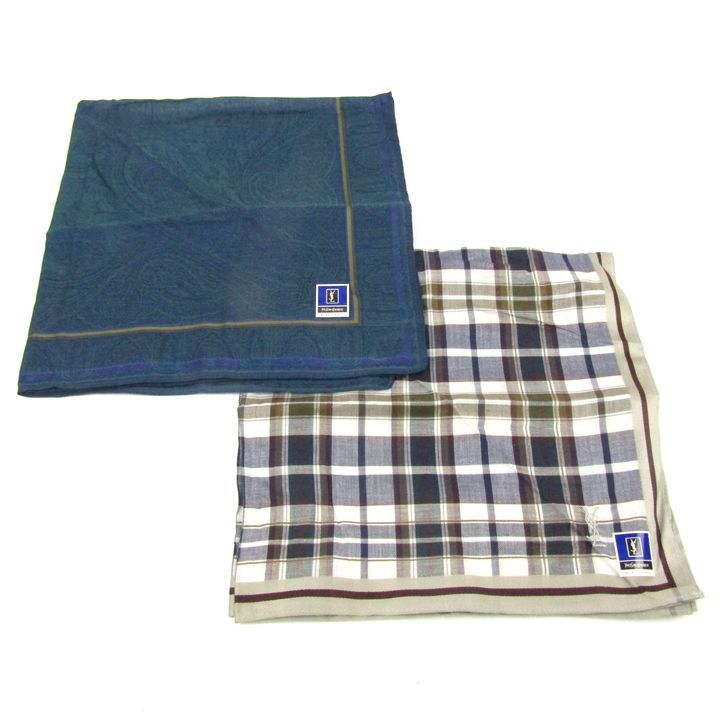 ディオール　セリーヌ　イブサンローランなどブランドハンカチ　8枚　メンズ ディオール セリーヌ イブサンローランなどブランドハンカチ 8枚