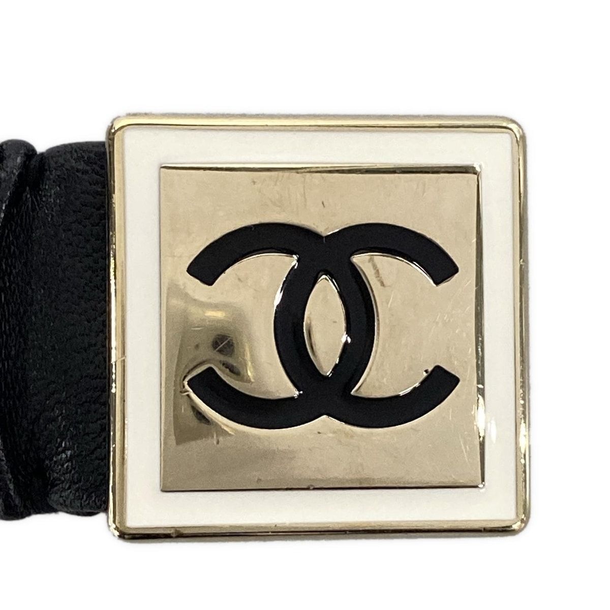 CHANEL - CHANEL(シャネル) ベルト 黒×ゴールド ココマーク
