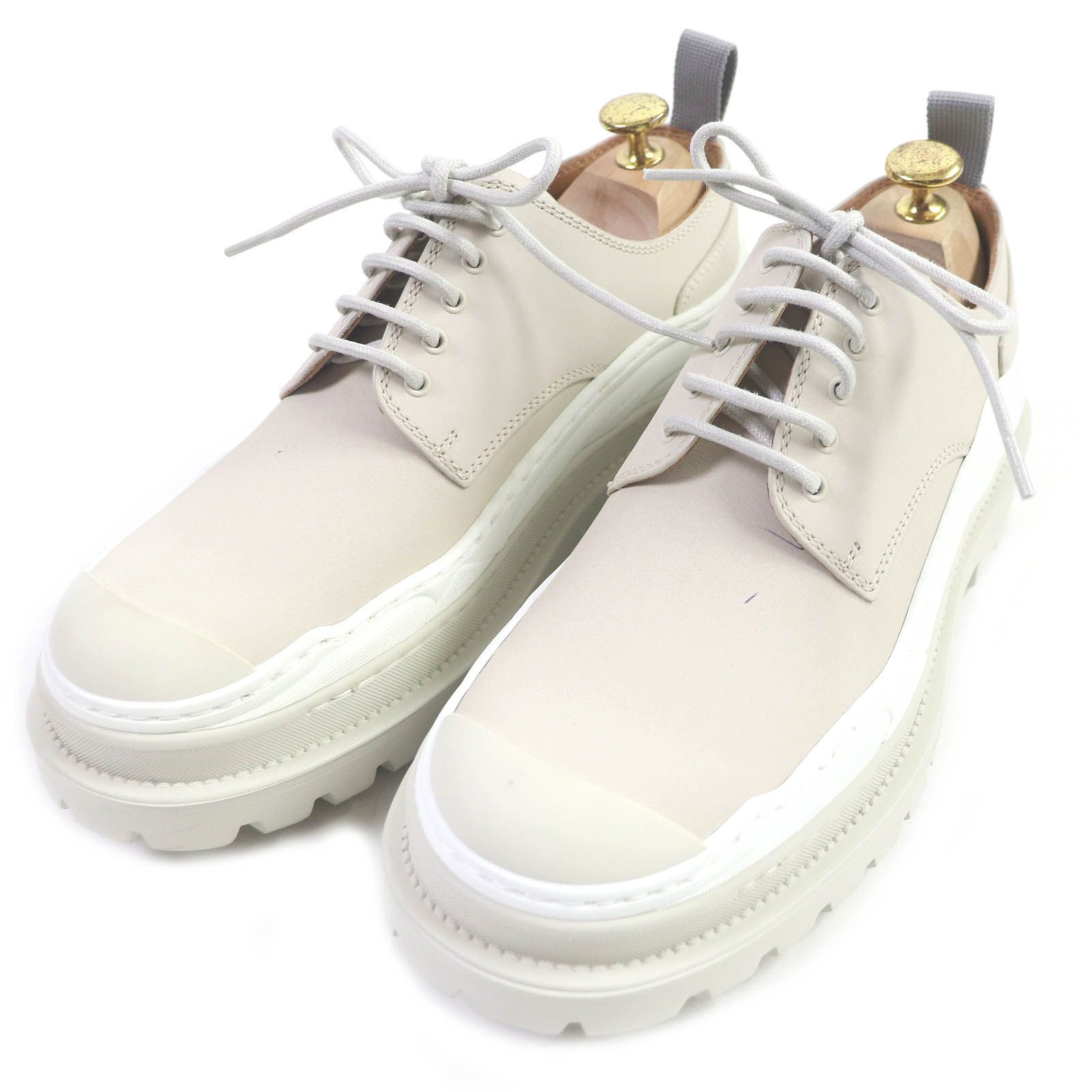 未使用品□DIOR ディオール オム sacai サカイ 3DE332ZHO EXPL DERBY NUBUCK ヌバックレザー ダービーシューズ  ライトベージュ 41 箱・保存袋付き イタリア製 メンズ - メルカリ