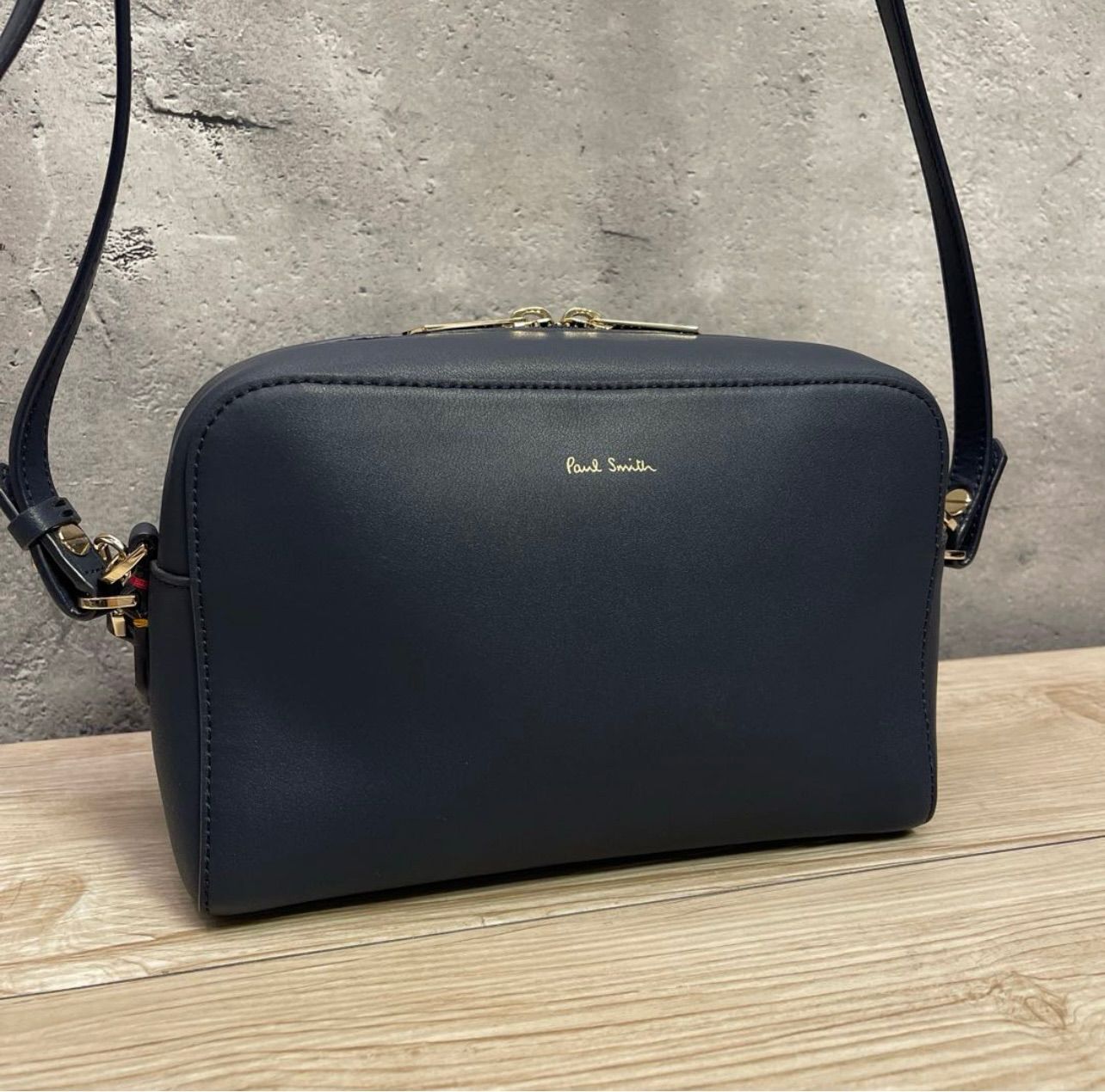 ほぼ未使用！✨Paul Smith ポールスミス ショルダーバッグ ネイビー 美 