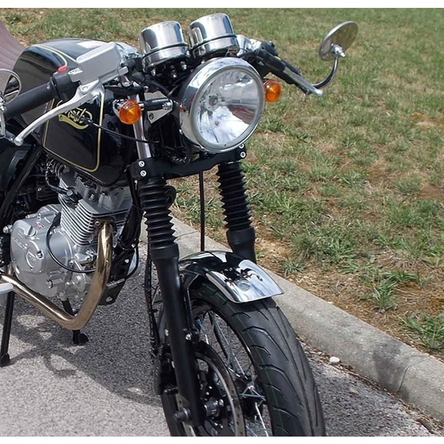 【保障できる！】 スピードメーター エンジン スピード インスツルメント カフェレーサー メーター 汎用 オートバイ クローム メッキ カスタム