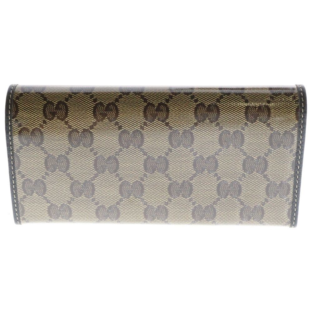 GUCCI (グッチ) GGクリスタル 二つ折り長財布 ロングウォレット  