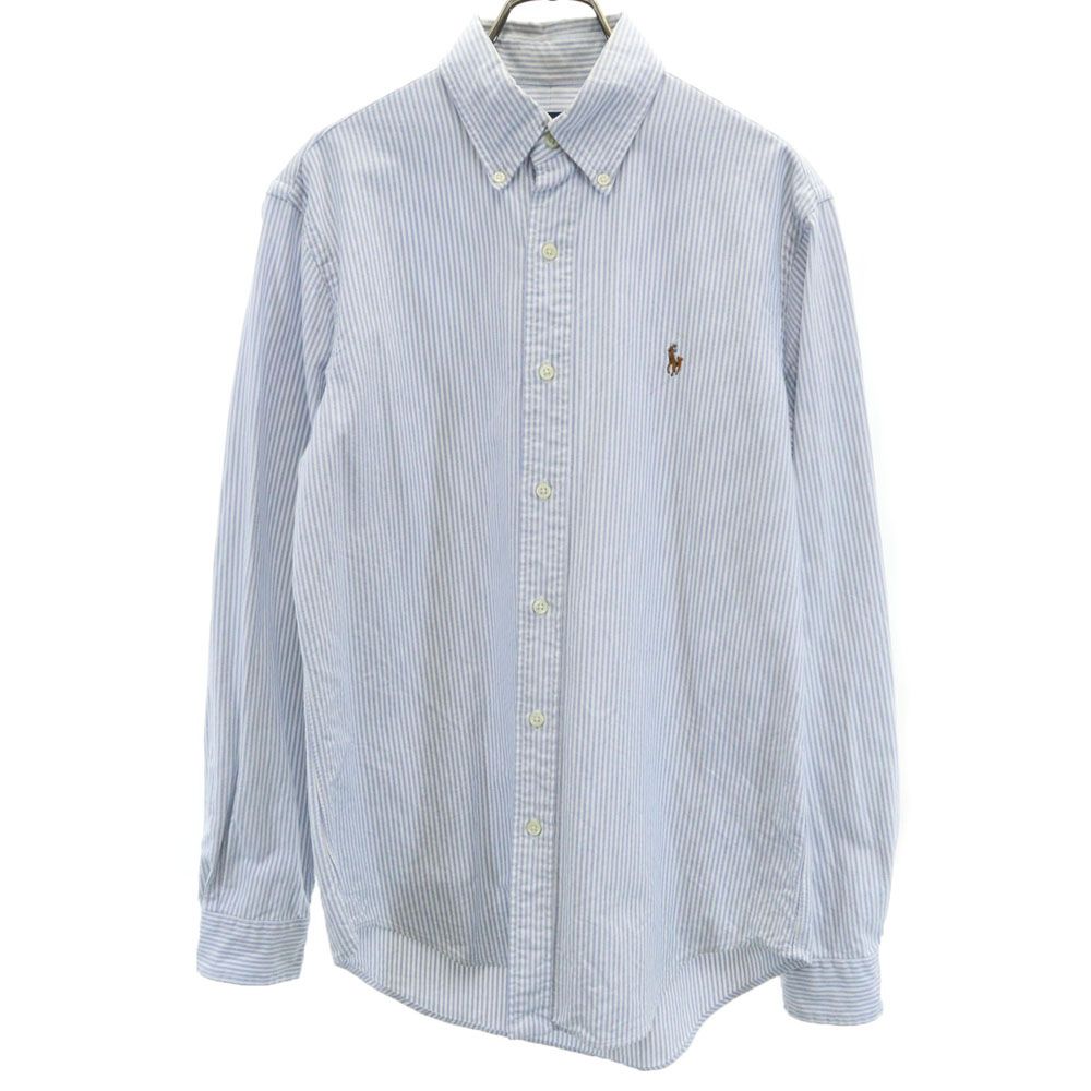 ラルフローレン ストライプ柄 長袖 オックスフォード ボタンダウンシャツ S ブルー 他 RALPH LAUREN メンズ