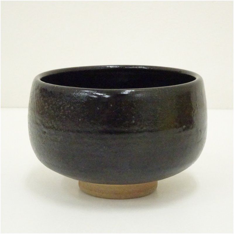 平安紫楽造 黒楽茶碗 骨董品 茶道具 抹茶碗 茶器 レトロ 共箱入り 共布無し 平安紫楽造 黒楽茶碗 骨董品 茶道具 抹茶碗 茶器 レトロ 共