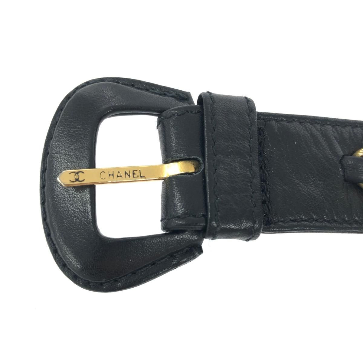 CHANEL シャネル レディース ベルト 革 ヴィンテージ CHANEL (シャネル) ヴィンテージ デカココ ココマーク レザー