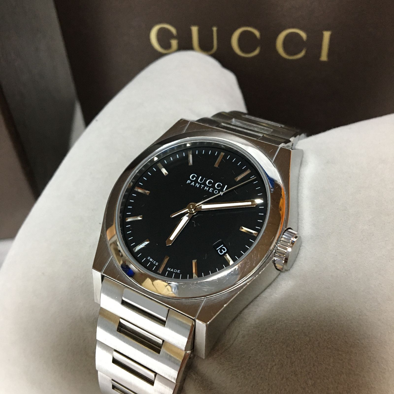 GUCCI パンテオン 腕時計 115.4 YA115510 グッチ - メルカリ