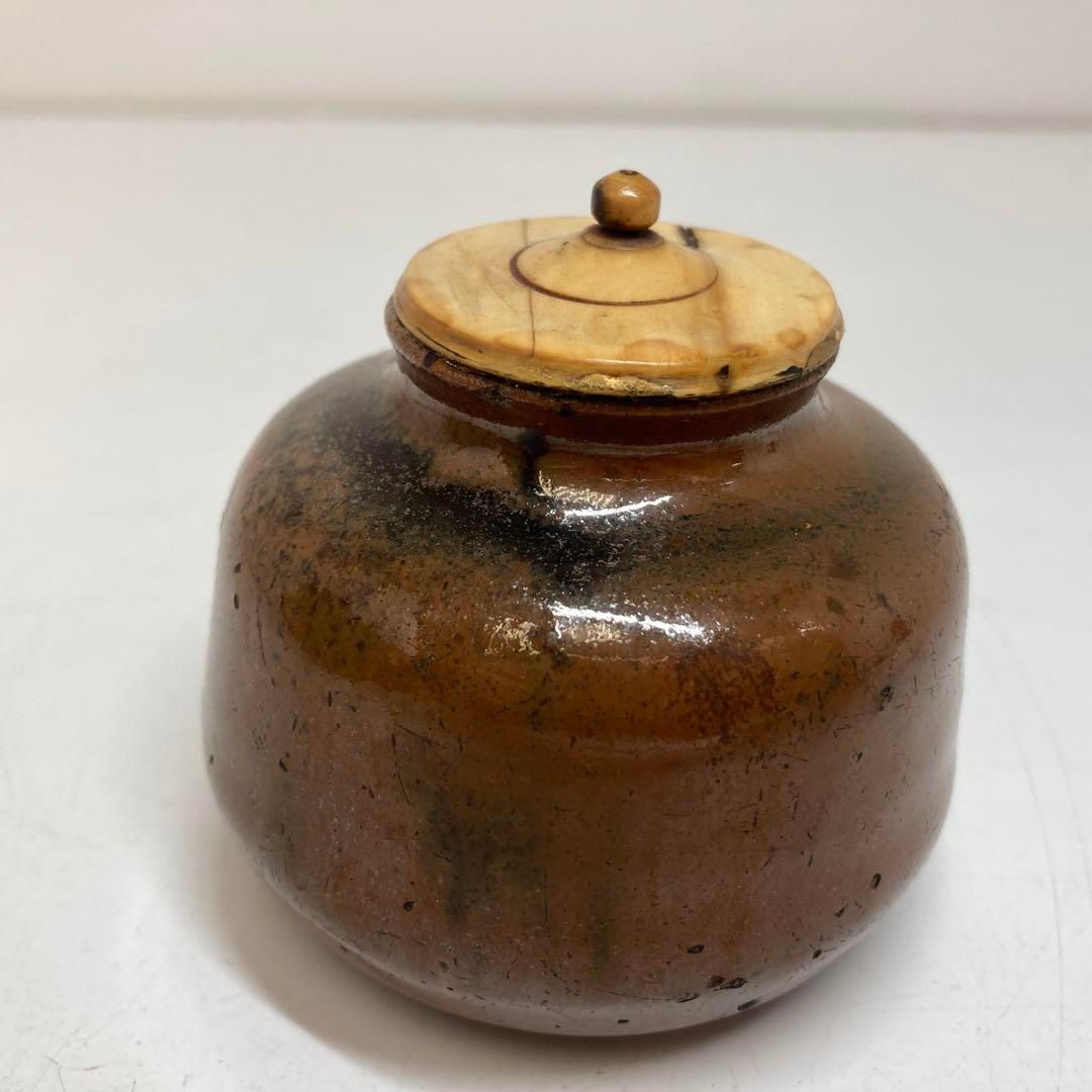 白丹波 茶入 時代 茶道具 古丹波 茶道具】丹波茶入 陶春作 茶入100 茶入