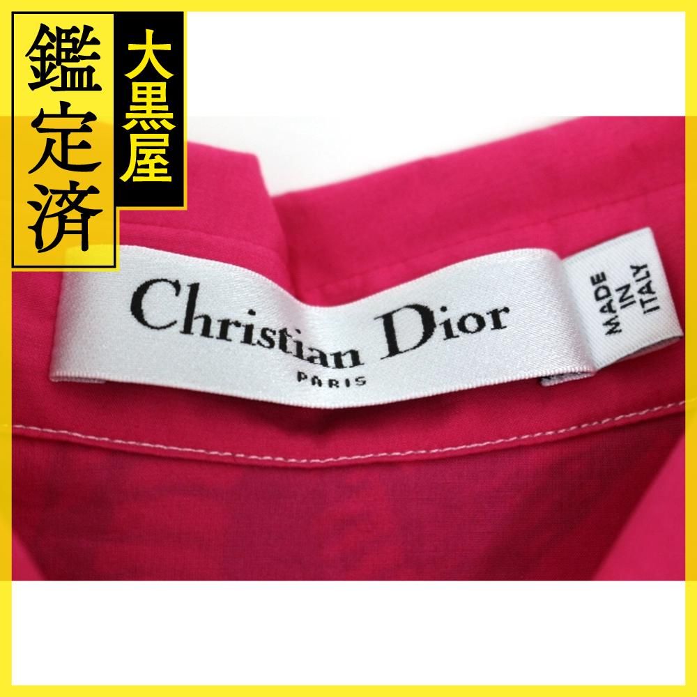 Dior ディオール 半袖シャツ レディース34 ピンク タイガー コットン