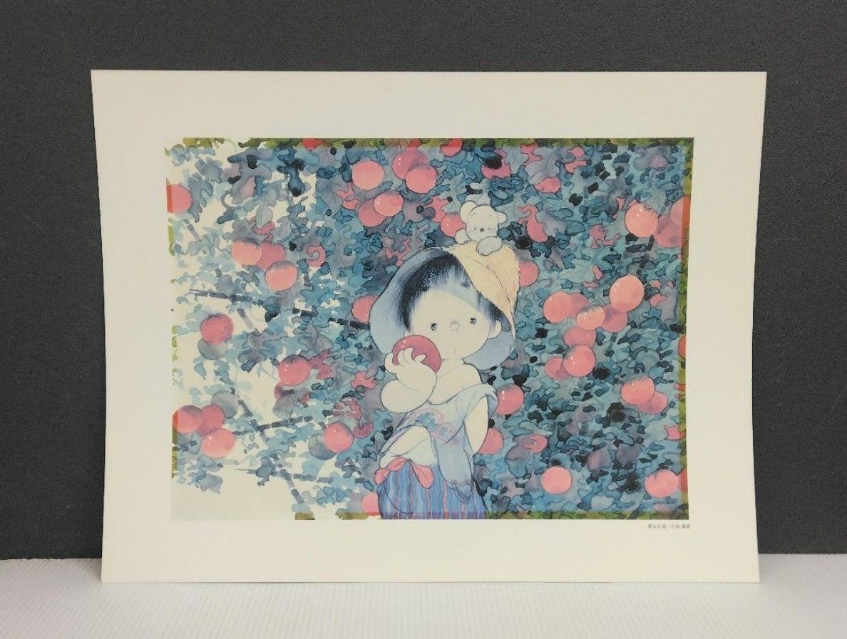 4枚セット　風の画家　中島 潔　アートプリント　額付き　1枚色褪せあり 4枚セット 風の画家 中島 潔 アートプリント 額付き 1枚色褪せ