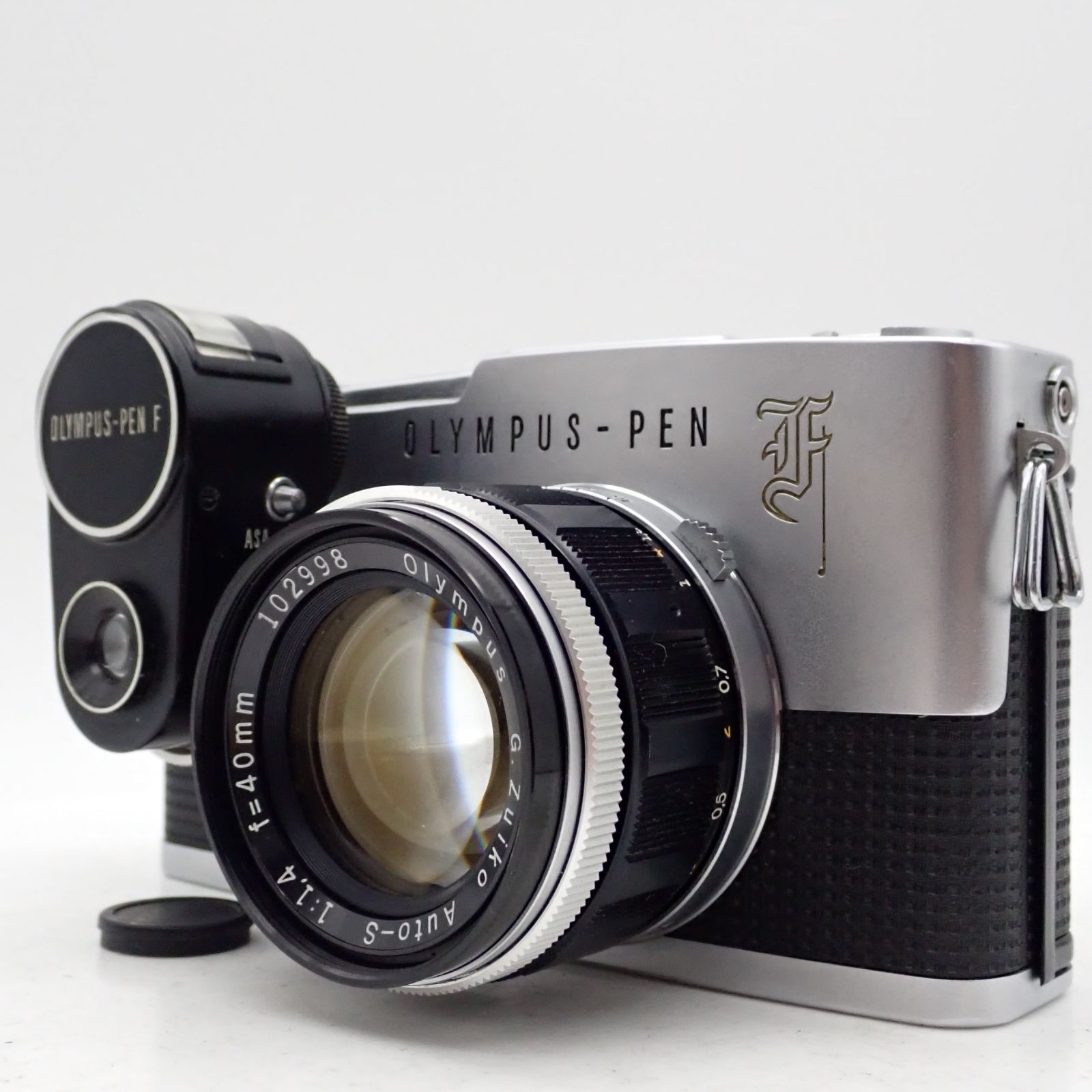 良品 OLYMPUS PEN-F 一眼レフイルムカメラ ハーフフレイム