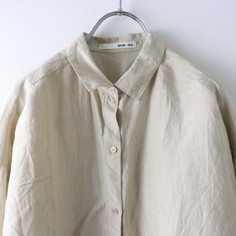2023SS エヴァムエヴァ evam eva linen silk shirt リネン