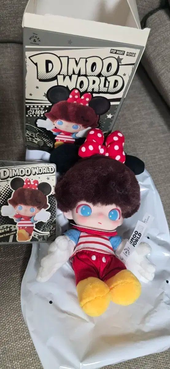 正規品POPMART Disney ミニーキーホルダー2点♥️ POPMART Disney ミッキー＆ミニー 2体セット キーホルダー