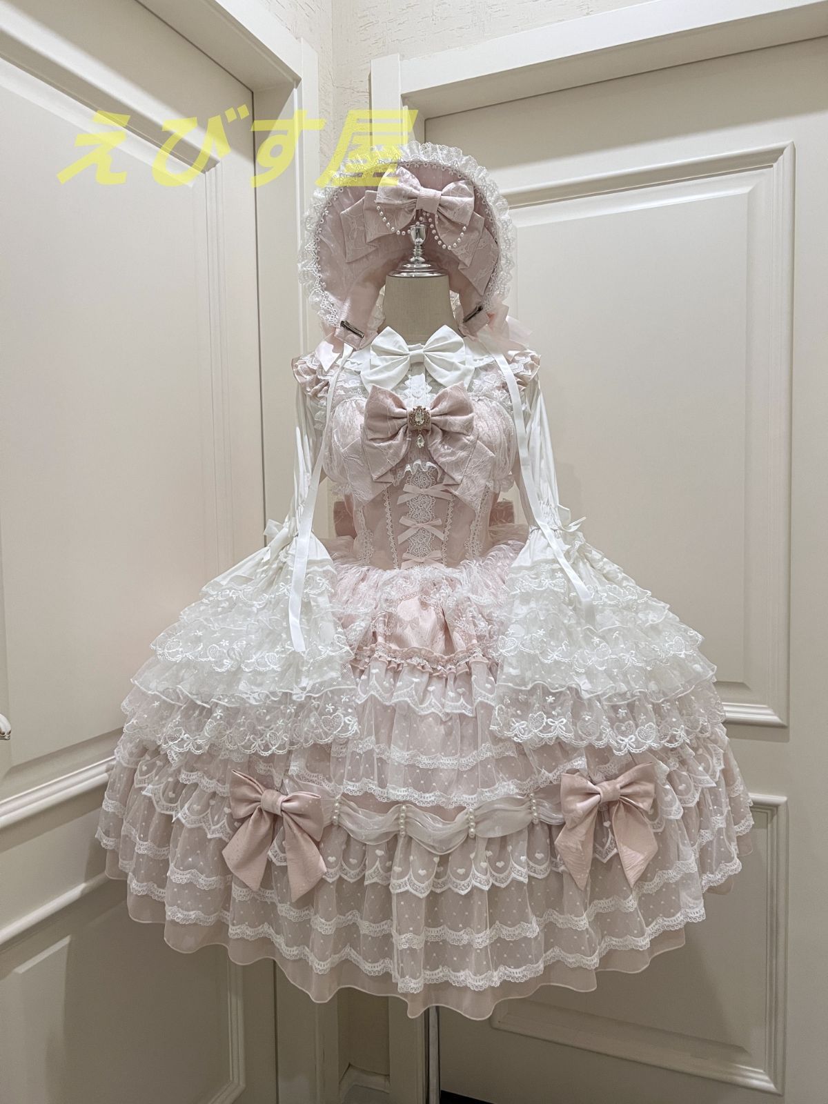 夢幻序章 オリジナルデザイン ロリータ洋装 ドール感JSKハーネスドレス 秋冬用 舞台撮影用 イベント用 ハロウィン プレゼントに最適 コ