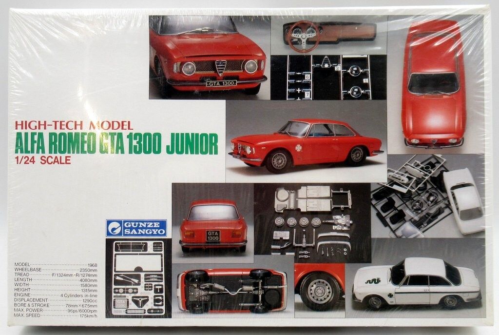 グンゼ産業 1/24スケール HIGH-TECH MODEL アルファロメオ