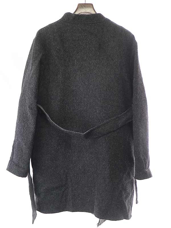 the inoue brothers ザイノウエブラザーズ ウールアルパカラップコート