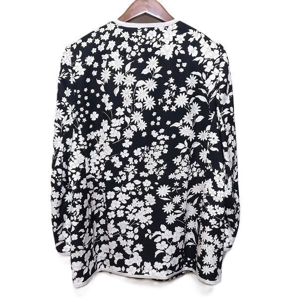 axc レオナール LEONARD ジャケット 11AR 黒 白 金ボタン ノーカラー