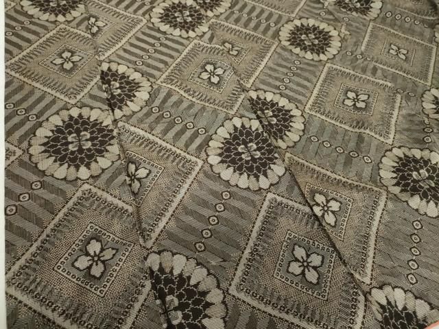 平和屋着物○アンティーク 大正ロマン 本場大島紬 龍郷絣 花菱文 正絹