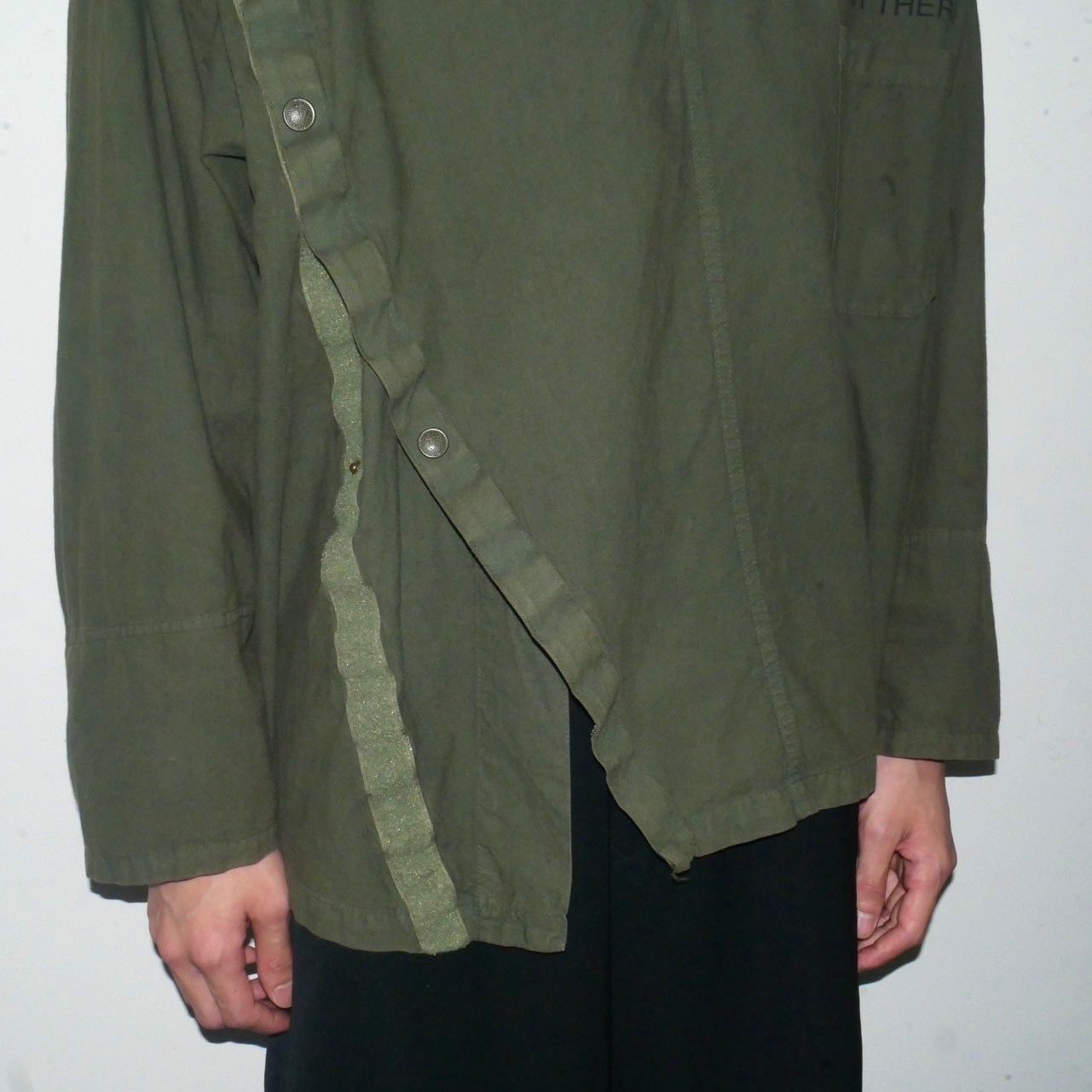 oshima rei designed military hoodie jacket