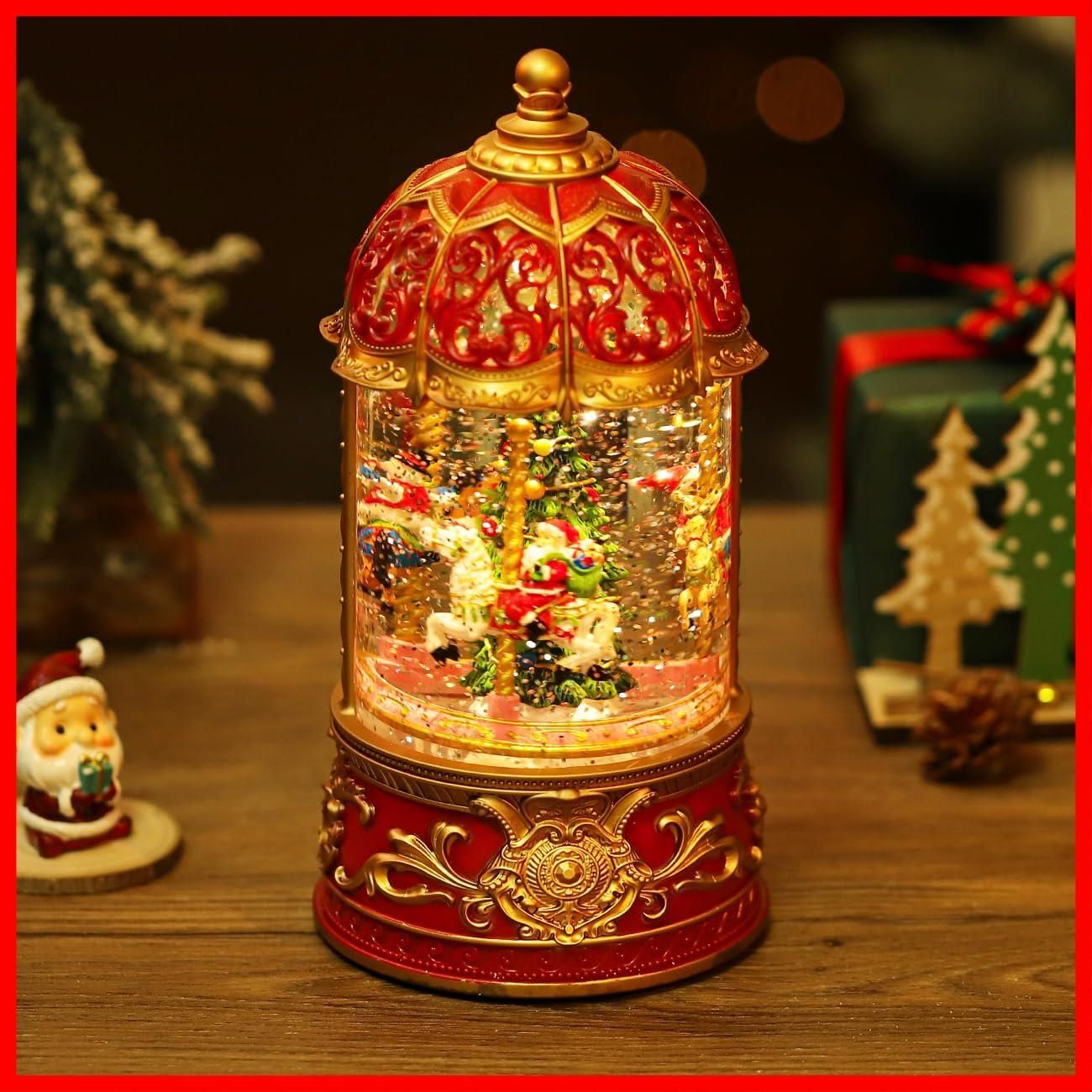 クリスマススノードーム レッド