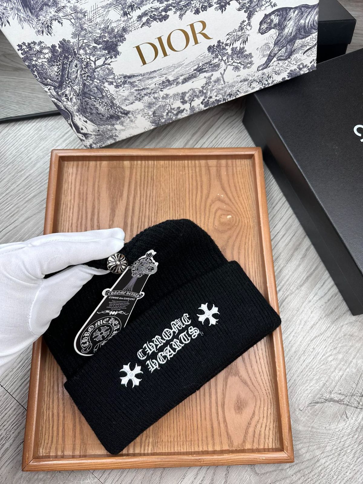 Chrome HEARTS クロムハーツ ニット帽 ニットキャップ新品