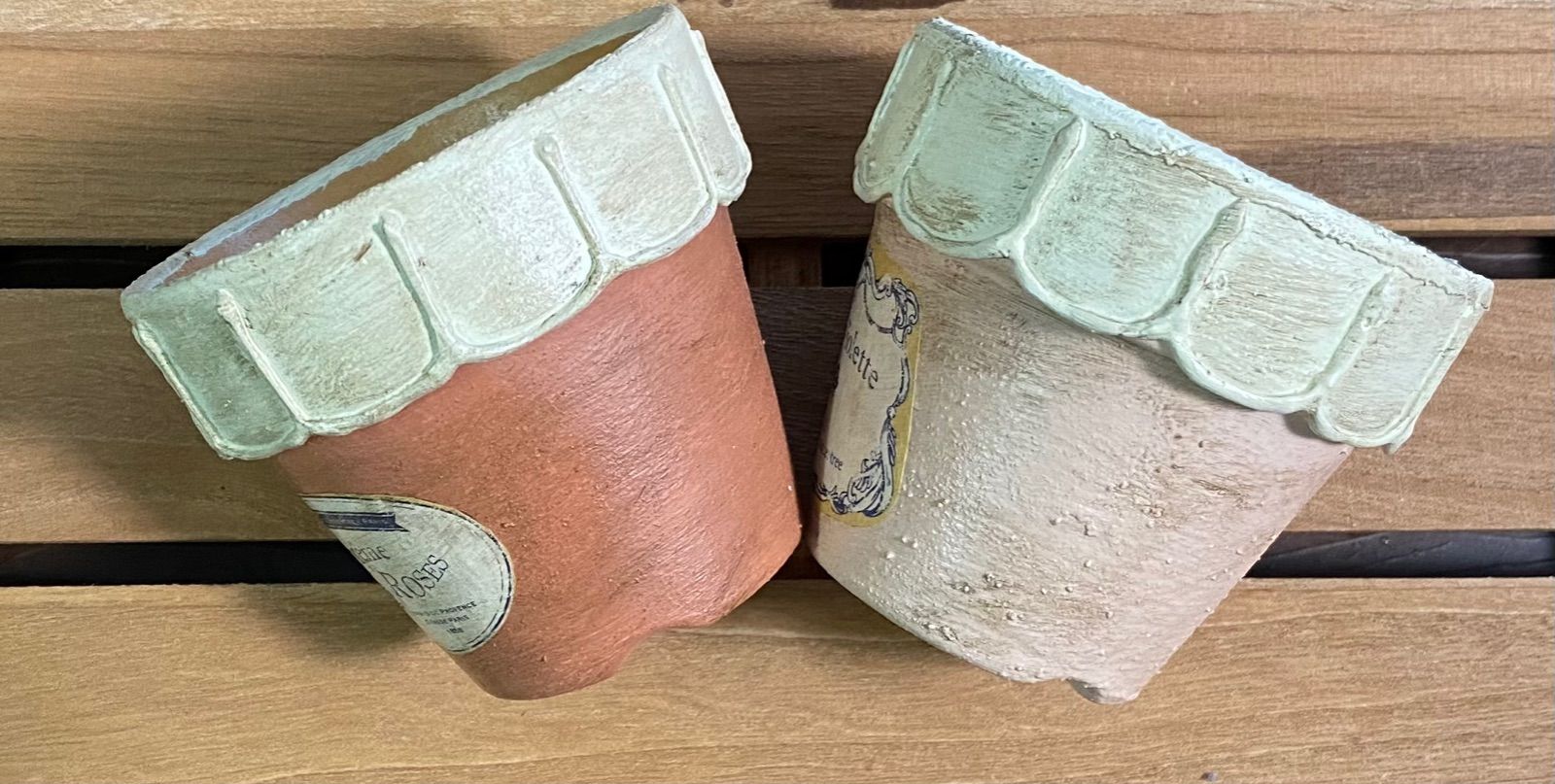 くらちゃん様 リメイク鉢 A-25プラ鉢リメイク｜べあぐらのハンコ【I