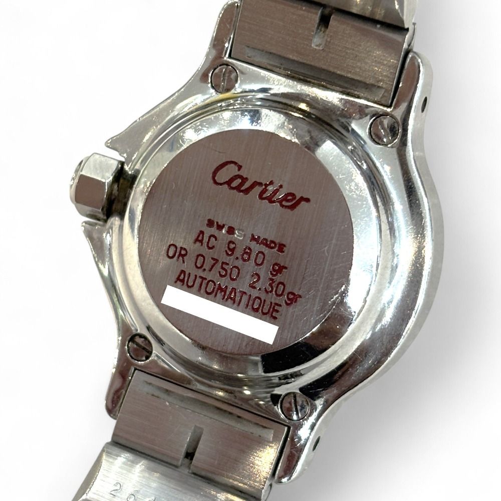 良品 Cartier カルティエ サントス オクタゴンSM YGコンビ 自動巻  