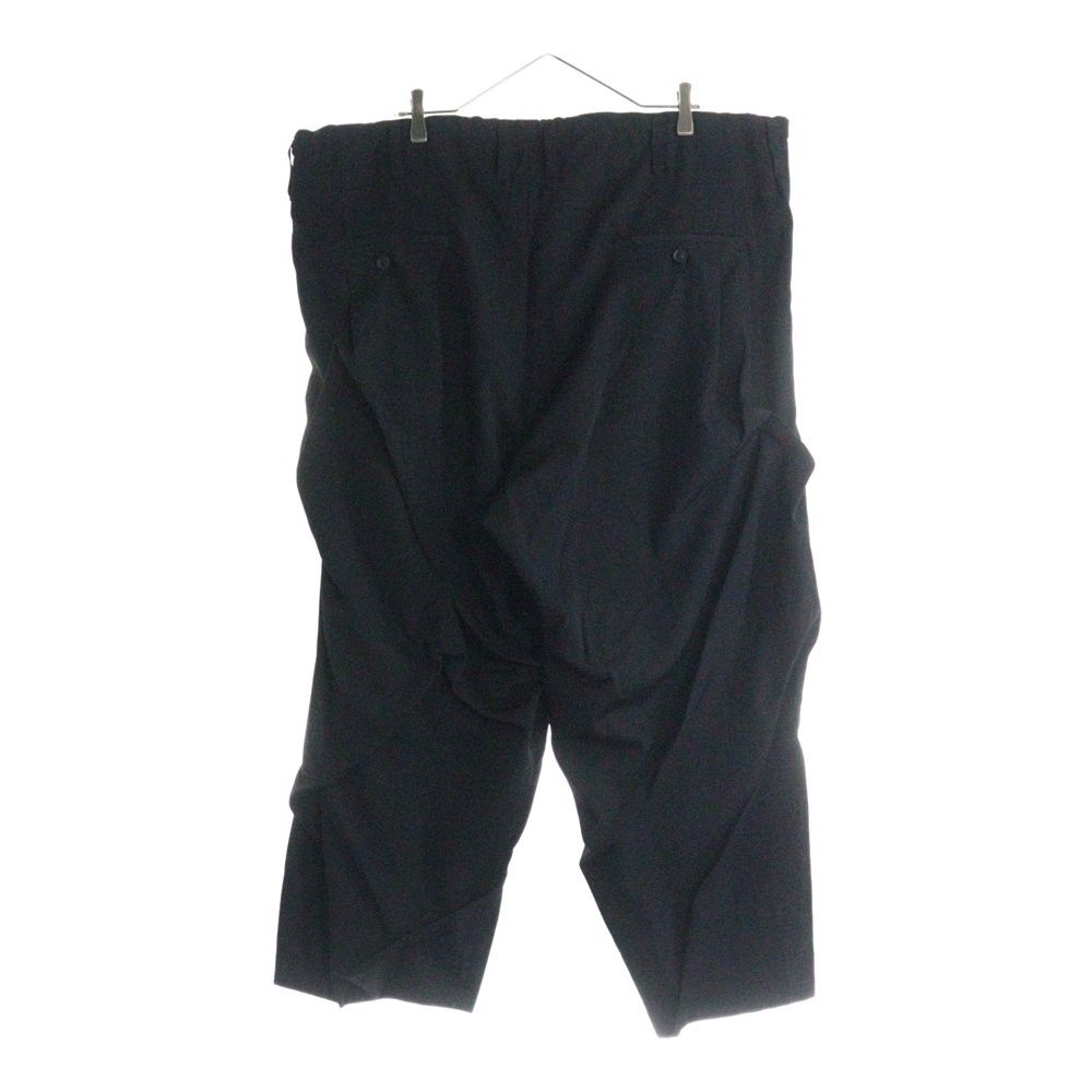 Yohji Yamamoto POUR HOMME ヨウジヤマモト プールオム WOOL GABARDINE RANDOM TACK PANTS ウールギャバジン ランダムタック サルエルパンツ ブラック HM-P02-100