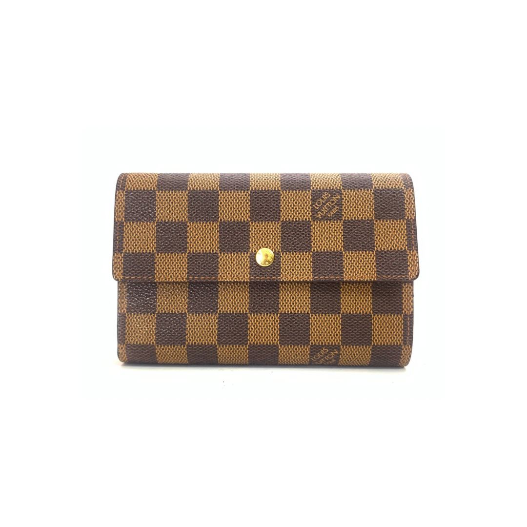 30%OFF】ルイヴィトン Louis Vuitton ダミエ ポルトトレゾール エテュイパピエ N61202 財布 3つ折り財布 レディース  【中古】｜激安アクセサリー通販のワンダープライス